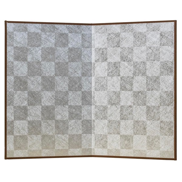 Koubaido Small 2-Panel Tabletop Folding Screen, Traditional Japanese Art Decoration,