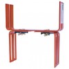 H-shaped holder for flower box, balcony box holder, colour: terracotta