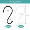 6 Pieces of S-Shaped Hooks, Metal Hooks, Coat Hooks, Kitchen