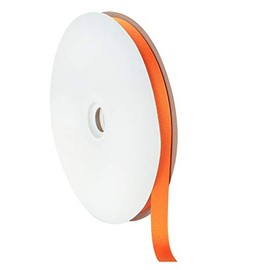 Berwick Offray Cinta de grogrén de 5/8 pulgadas, naranja torrido, 100 yardas