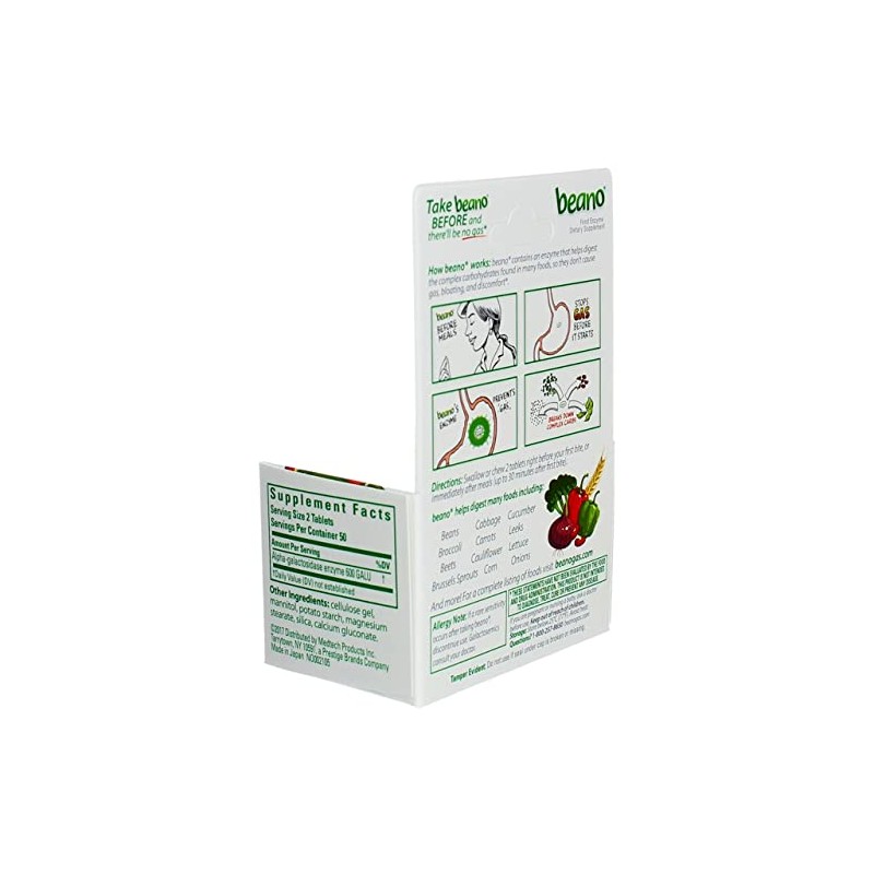 Beano Gas Prevention Tablets, 100 ct by Beano