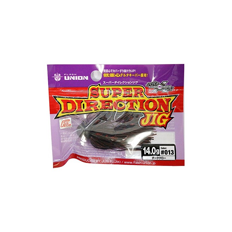 FLASH UNION(フラッシュユニオン) ラバージグ スーパーダイレクションジグ 14g ダーククロー #013 ルアー