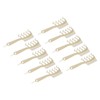 10pcs Z Shaped Wide Tooth Comb Stylish Portable Double Sided