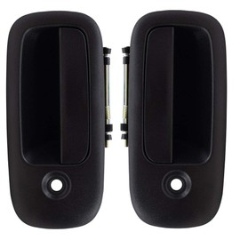 Pair Set Front Outside Exterior Textured Door Handles Replacement for 1996-2017 Express Van 25942271 25942272