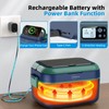 Qtyatvmoto Cordless Electric Lunch Box, 100W Rechargeable Heated Lunch Box