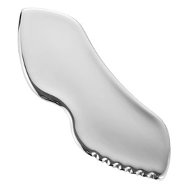Baluue Scraping Massage Tool Stainless Steel Face Gua Board for Facial Massage and Exfoliation Ergonomic Design for Easy Handling and Smooth Edges for Spa and Home Use