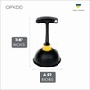 OFXDD Compact Handle Plunger for Toilet - Pack of 3