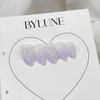 Grape flavored handmade nail tips - short coffin / 포도맛