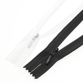 9" Invisible Nylon Zipper for DIY Tailor Sewing Craft 10 PCS/Pack (Black&White,9 inch) Leekayer