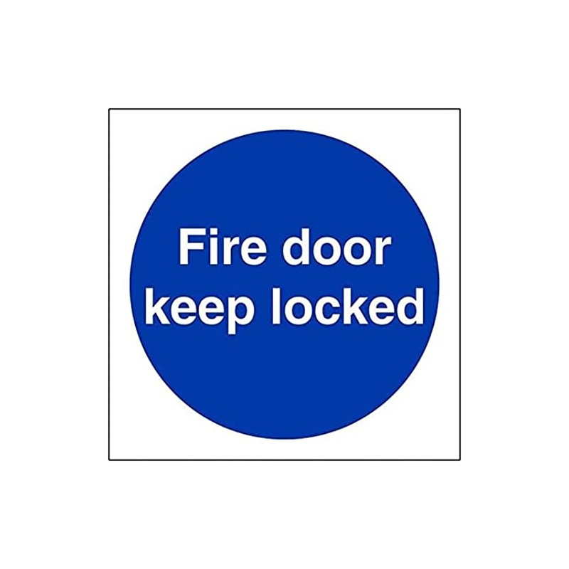Fire Door & Mandatory- Fire Door Keep Locked - 100