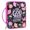 Pink Dino Bible Covers for Women Girls, Large Bible Case