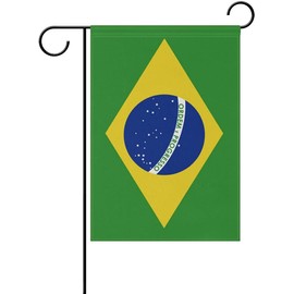 Brazil Flag Brazilian Flag, Small Brazilian Garden Flags for Yard Patio Porch Independence Day Patriotic Festival Outdoor Decorations