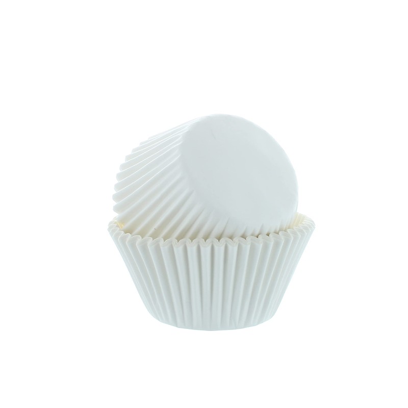 Culpitt Select White Baking Cases, Greaseproof Paper Baking Cups, 50mm