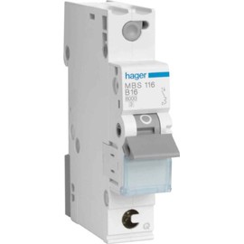 Hager MBS113 B-Type 1P 1 Module (S) Circuit Breaker – Circuit Breakers (50/60 Hz, -25 – 60 °C, -25 – 80 °C)