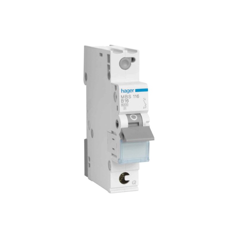Hager MBS113 B-Type 1P 1 Module (S) Circuit Breaker –