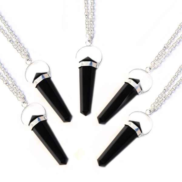 WC_Crystal Pendants natural hexagonal crystal quartz/real crystal necklace pendants for