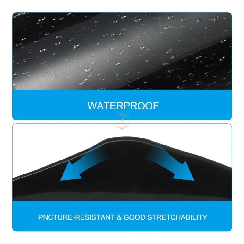 2 Rollo Cinta Adhesiva Impermeable,sellar Fugas De Agua,10cm Negro