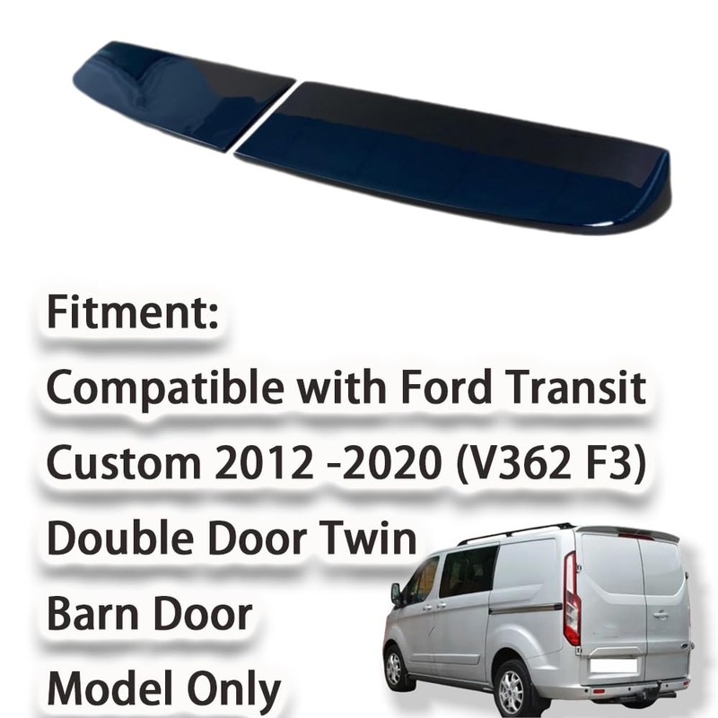 Ombialo Rear Spoiler Compatible with Ford Transit Custom 2012-2020 Twin