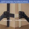 2 PCS Bed Frame Adapter for Headboard,Queen Bed Modification Plate