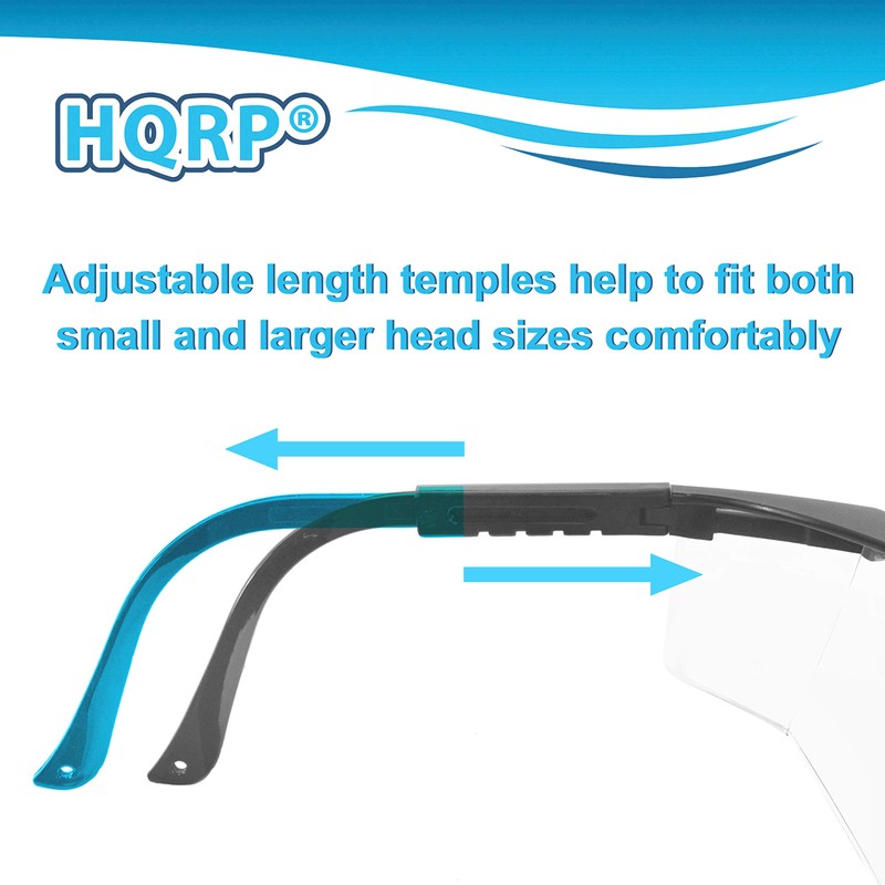 HQRP 2 pair UV Protective Safety Glasses for Yard work,
