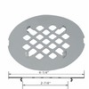 Chrome Plated Snap-in Shower Drain Cover Replacement, Welsan Stainless Steel