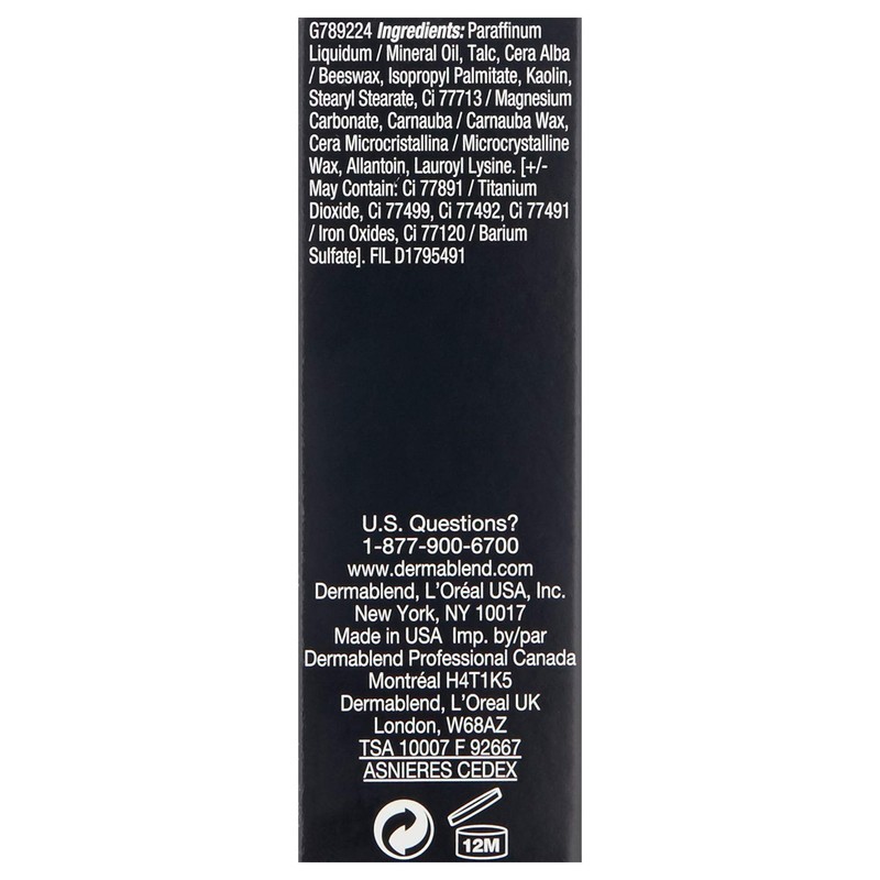 Dermablend Quick-Fix Body Makeup Full Coverage Foundation Stick, Water-Resistant Body