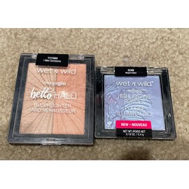Wet n Wild Megaglo Highlighting  Powder ROYAL CALYX & Brushlighter I MET SOMEONE