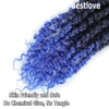 Bestlove Blue Pretwisted Passion Twist Crochet Hair 14 Inch 8