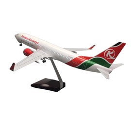 ANDSYYDS 1:85 Scale B737 Airplane Model with Kenya-Inspired Livery – 47cm Die-Cast Aircraft Display Model with Stand, Removable Design, No Light, for Office, Gift or Collection