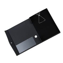 Operitacx A4 Document Desktop File Holder A4 Document Holder Paper Folder PU File Clipboard Paper Holder Clipboard Certificate Storage Box Comic Book Cardboard Insert Office Folder