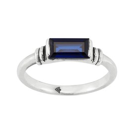 Silpada 'Mediterranean Blue' Sterling Silver Lab-Created Sapphire Ring, Size 11, Size 11