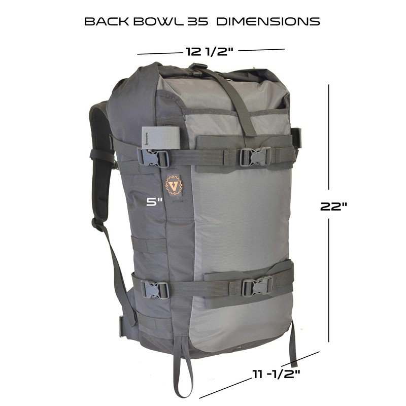 Vertical Gear Back Bowl 35 Pack, Men's Large, Black