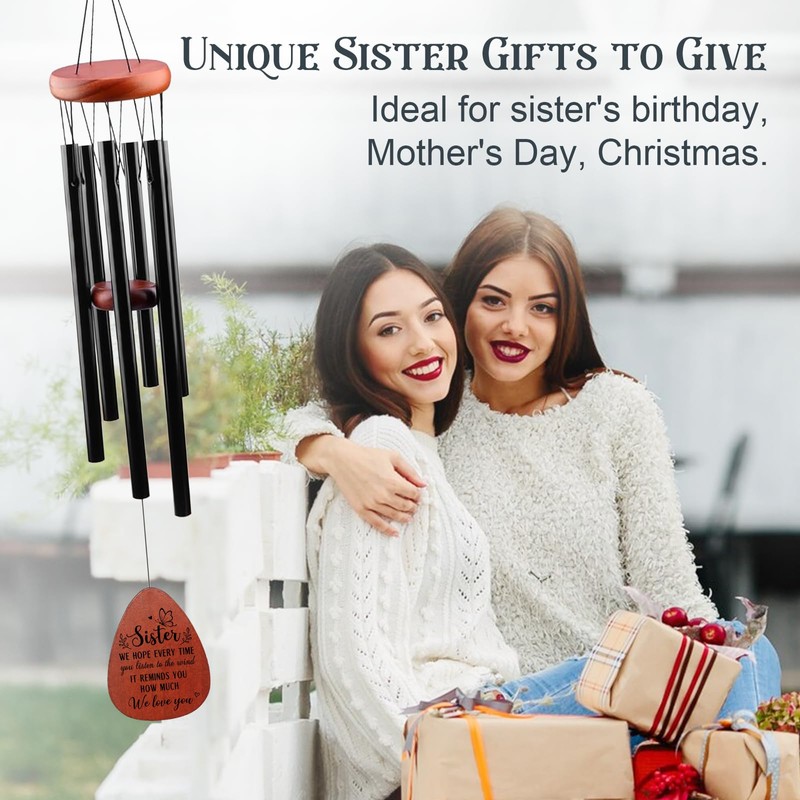 Gifts for Sister, Sister Brithday Gifts - Sisters Wind Chimes