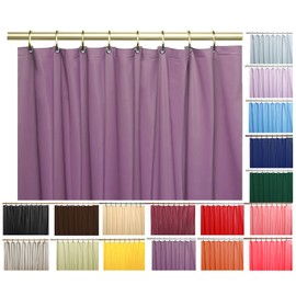 Venice Collections Elegant Heavy Duty Vinyl Shower Curtain Liner with 12 Metal Grommets Purple