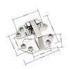 Marine Hinge 316 Stainless Steel Mirror Polished Rust Resistant Deck