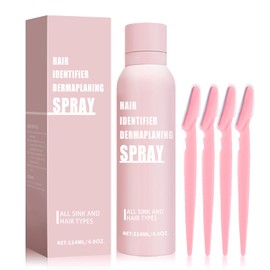 IONSGAKO Hair Identifier Spray for Face Shaving Skin Body Hair Identifying Spray for Dermaplaning Spray Moisturizing and Skin Care Face Shaving Dermaplaner Spray with Razors for Women