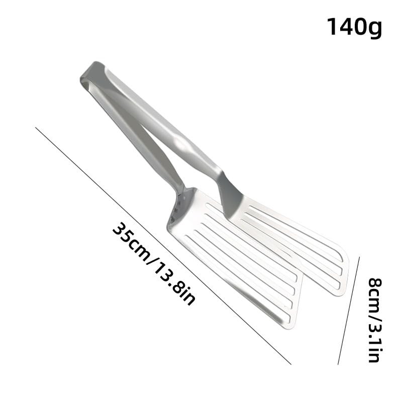 AIMALL 12.2-Inch Steak Clip, Thickened Stainless Steel Fried Fish Turner,