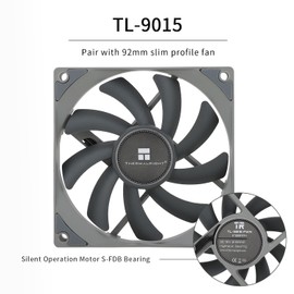 Thermalrlght AXP90 X47 Low Profile CPU Air Cooler, with 92mm Slim PWM Fan for 2700RPM High Speed ITX CPU Fan, AGHP Technology, for AMD AM4 AM5/Intel 1150/1151/1200/1700