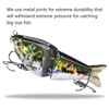 BASSROCK Top Water Tiny Swimbait Bass Fishing Lure Single Jointed