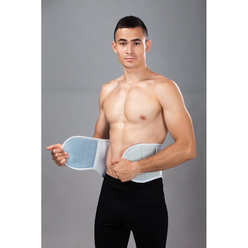 LOREY-LU10077 Breathable Back Support Elastic Mesh Size L Colour Silver