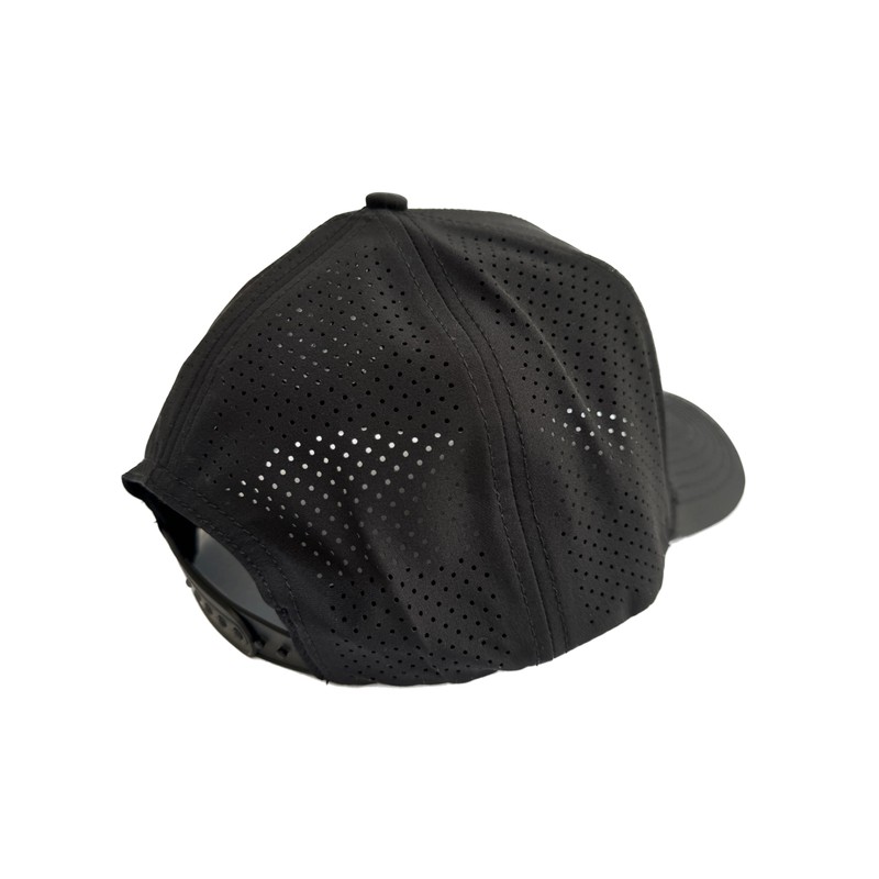 Performance Vented Workout Hat - Unbranded, Minimalist Style Black