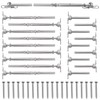 BLIKA 10 Pairs 3/16" Cable Railing Kits, T316 Stainless Steel,
