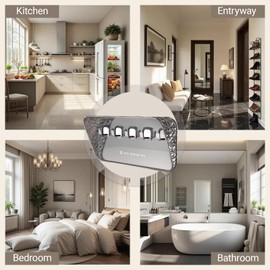 SAILYLENCEY Adhesive Key Hooks 2-pack - Wall Hanging Stand without Drilling, Suitable for Hanging Heavy Objects,Bathroom/Bedroom/Kitchen Storage, Suitable for Towels/Keys/Clothes/Hats, etc