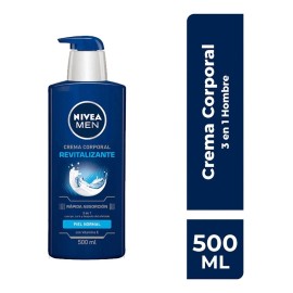 Crema corporal NIVEA MEN 3 en 1 con Vitamina E 500 ml