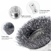 6 Pack Carbon Steel Drill Wire Brush, Cup/ Wheel/ Pen
