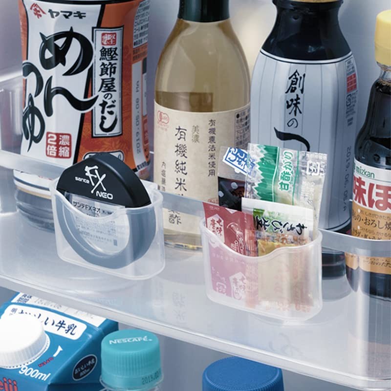 Inomata Storage Pocket for Refrigerator, Mini Size, Pack of 2