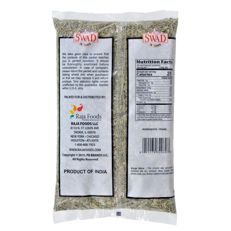 Great Bazaar Swad Fennel Seed, 28 Ounce