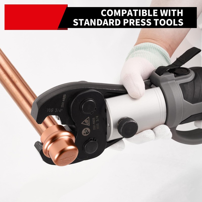 ROGVOC Copper Press Fittings End Cap - Plug, 10-Pcs 1/2