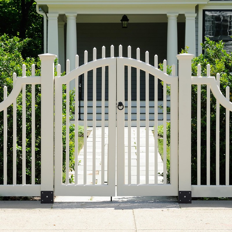 XYADX Concrete Fence Post Base 4x4 inches 4 Pack, Fence