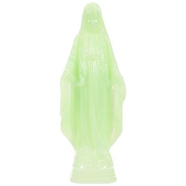 VOSAREA Virgin Mary Statue Luminous Catholic Religious Figurine Glow in The Dark Our Lady of Grace Statue Catholic Mary Sculpture for Easter Mothers Day